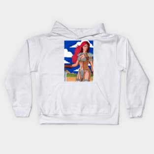 Red Sonja Illustration Kids Hoodie